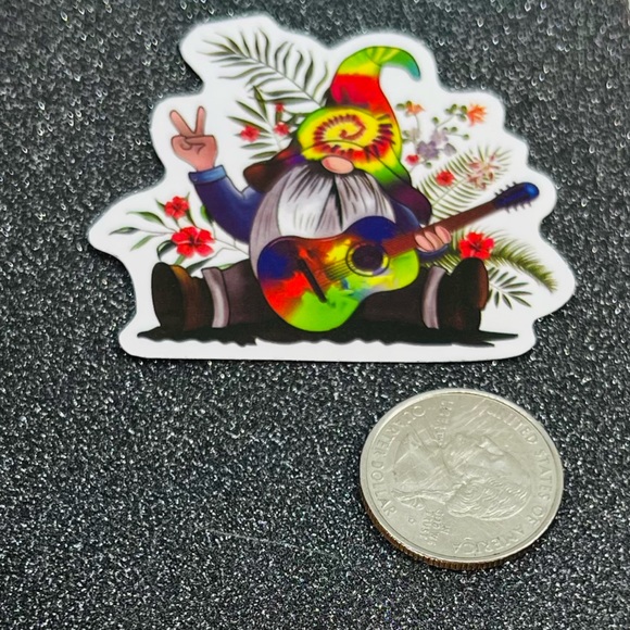 Gnome Hippie Trippy Psychedelic Lava Lamp 60s 70s Stoner Aesthetic Sticker - Picture 5 of 6